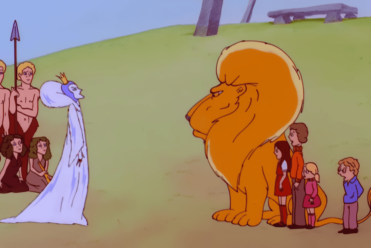 The Lion, the Witch and the Wardrobe cartoon scene.